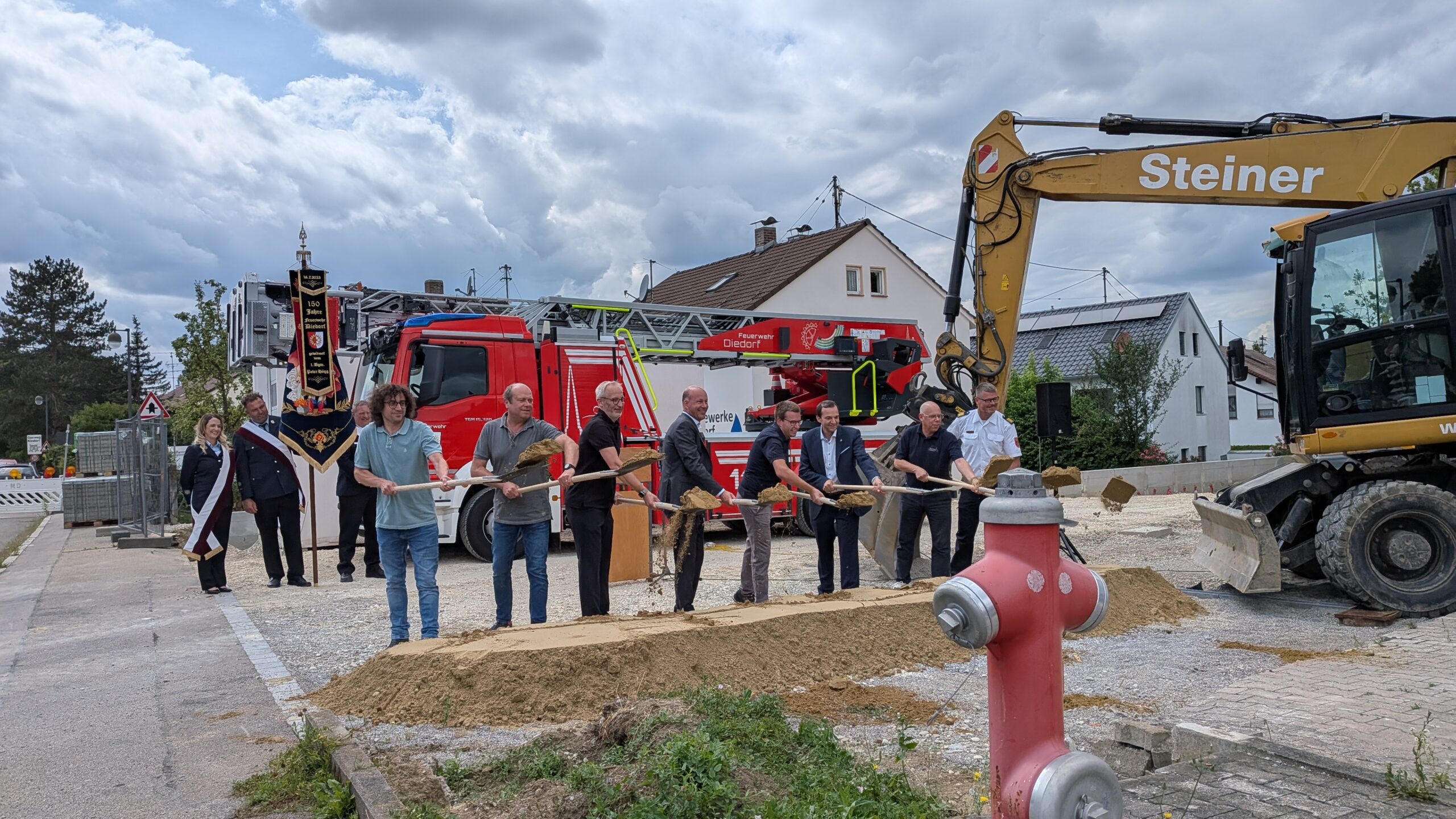 Spatenstich Feuerwehrhaus Diedorf